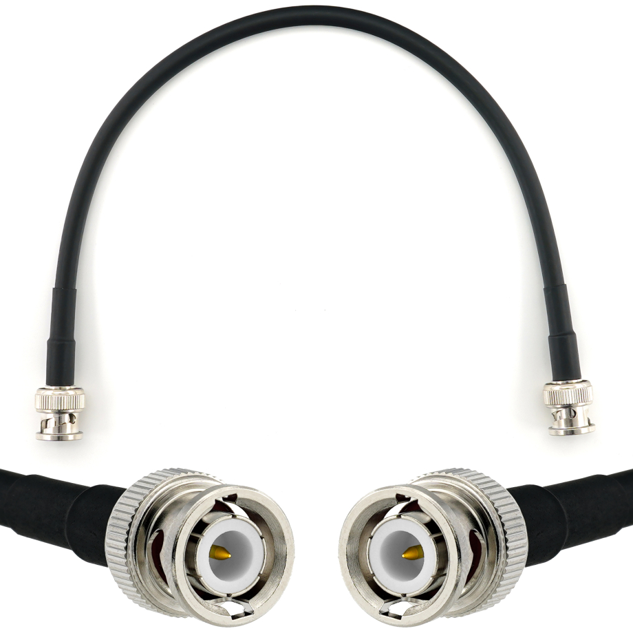BNC Stecker auf BNC Stecker 30cm Koaxialkabel — HF240 (entspricht LMR240)