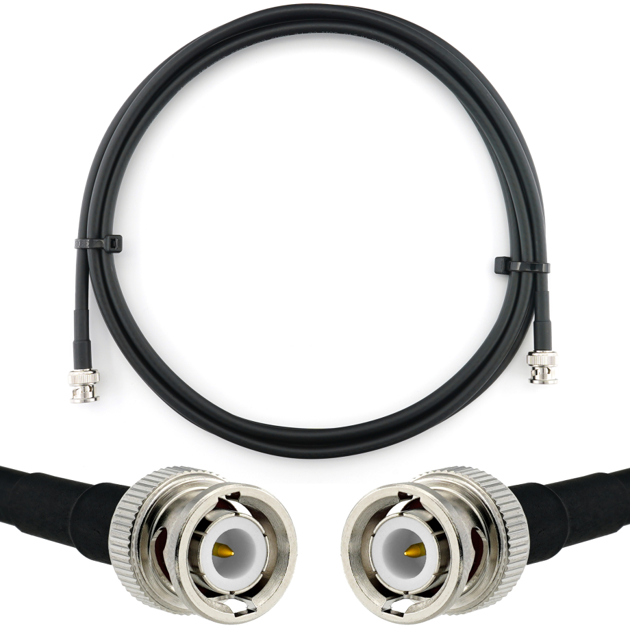  BNC Stecker auf BNC Stecker 1m Koaxialkabel — HF240 (entspricht LMR240)
