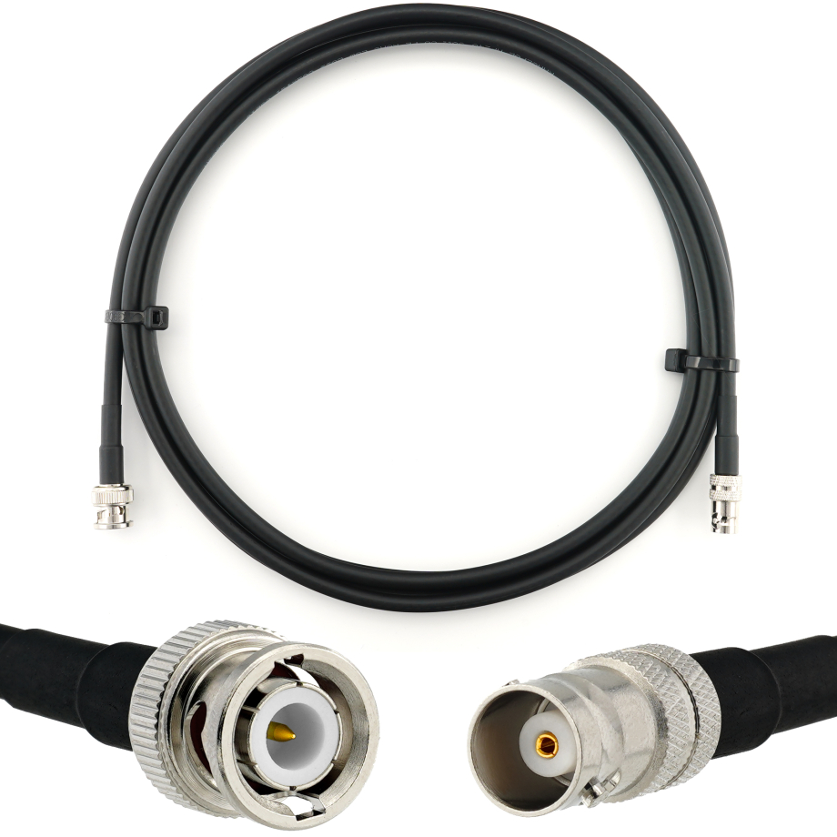 BNC Stecker auf BNC Buchse 2m Koaxialkabel — HF240 (entspricht LMR240)