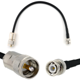 BNC Stecker auf PL259 30cm UHF Koaxialkabel — HF240 (entspricht LMR240)