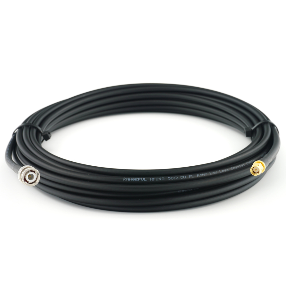 BNC Stecker auf SMA Stecker 12m Koaxialkabel — HF240 (entspricht LMR240)