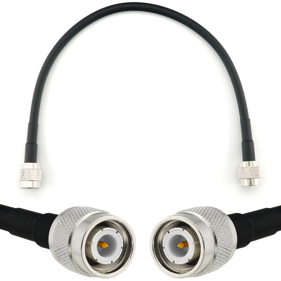 TNC Stecker auf TNC Stecker 30cm Koaxialkabel — HF240 (entspricht LMR240)