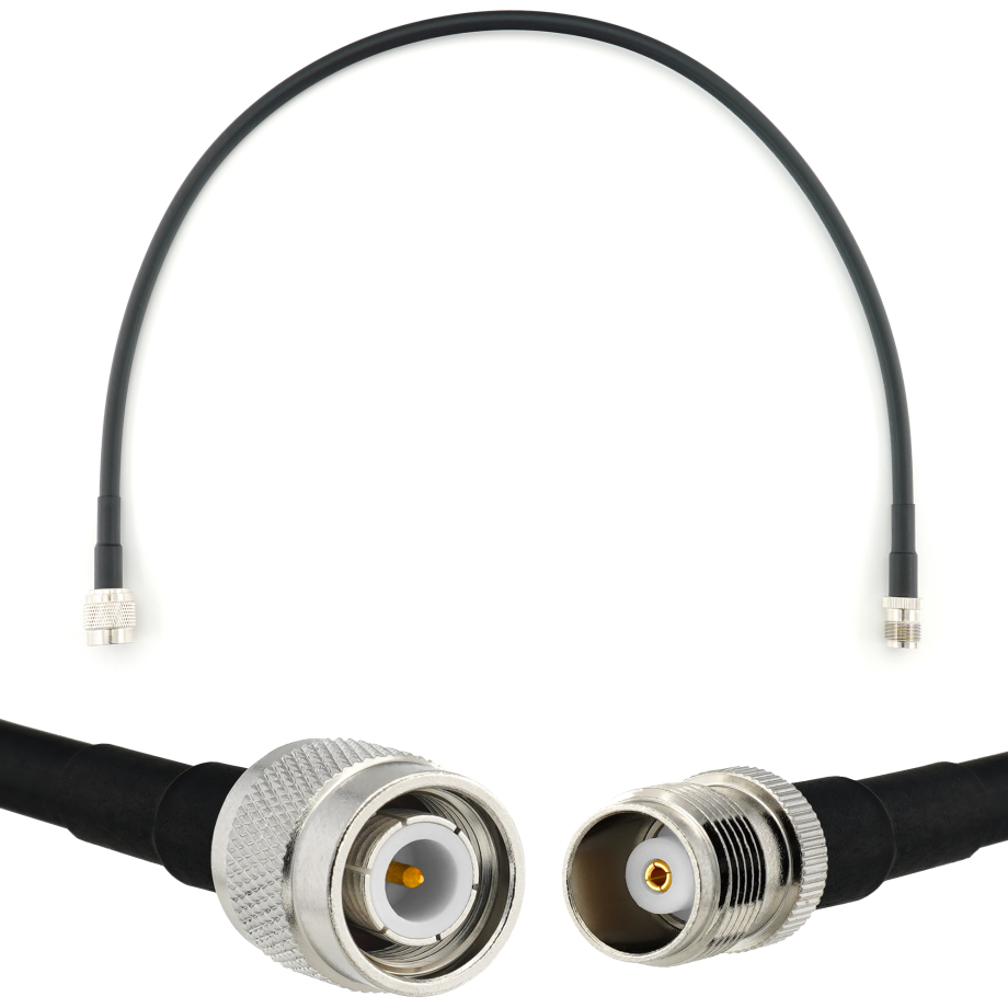 TNC Stecker auf TNC Buchse 50cm Koaxialkabel — HF240 (entspricht LMR240)