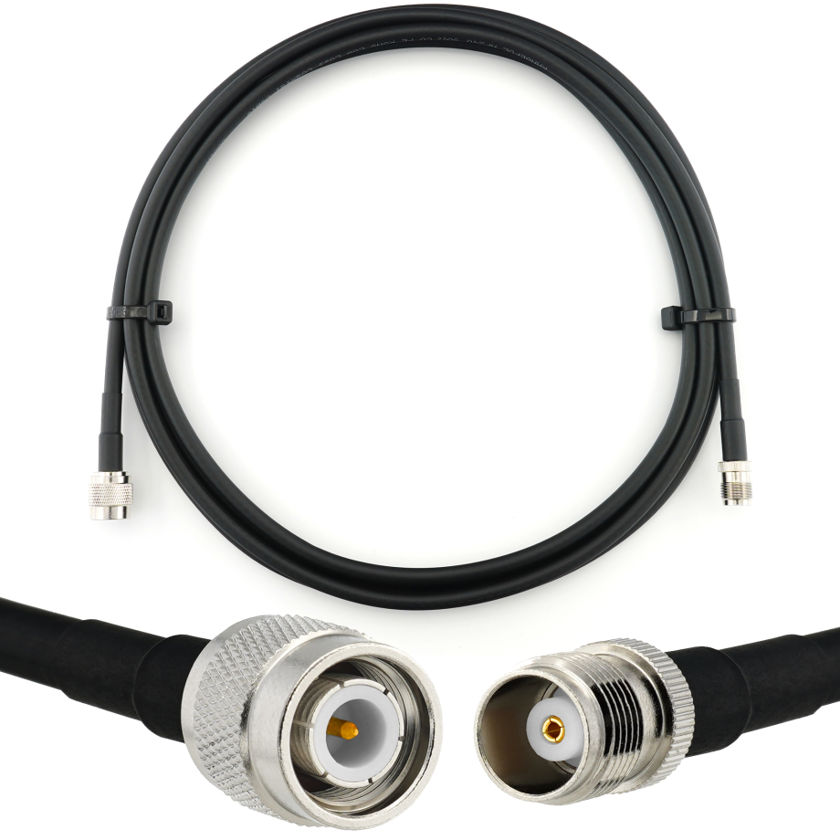 TNC Stecker auf TNC Buchse 3m Koaxialkabel — HF240 (entspricht LMR240)