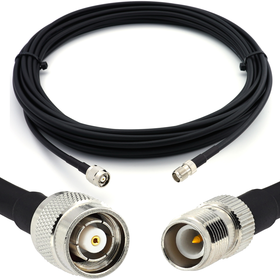 RP-TNC Stecker auf RP-TNC Buchse 30cm Koaxialkabel — HF240 (entspricht LMR240)