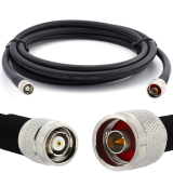 N Stecker auf RP-TNC Stecker 12m Koaxialkabel — elastisch HF-400-UF (entspricht LMR400 UF UltraFlex)
