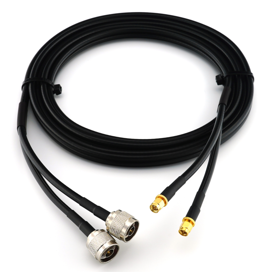SMA Stecker auf N Stecker 15m Doppel-Koaxialkabel - HF240 (entspricht LMR240)