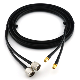 SMA Stecker auf N Stecker 15m Doppel-Koaxialkabel - HF240 (entspricht LMR240)