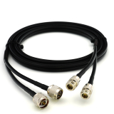 N Stecker auf N Buchse 1m Doppel-Koaxialkabel - HF240 (entspricht LMR240)