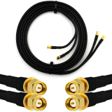 SMA Stecker auf SMA Stecker 1m Doppel-Koaxialkabel - HF240 (entspricht LMR240)