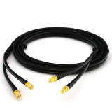 SMA Stecker auf SMA Buchse 5m Doppel-Koaxialkabel - HF240 (entspricht LMR240)