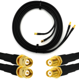 SMA Stecker auf SMA Buchse 15m Doppel-Koaxialkabel - HF240 (entspricht LMR240)