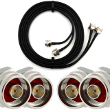 N Stecker Hex auf N Stecker Hex 15m Doppel-Koaxialkabel - HF240 (entspricht LMR240)