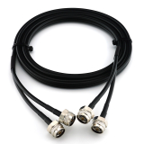 N Stecker Hex auf N Stecker Hex 15m Doppel-Koaxialkabel - HF240 (entspricht LMR240)