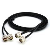 N Stecker Hex auf N Stecker Hex 15m Doppel-Koaxialkabel - HF240 (entspricht LMR240)