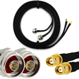 SMA Stecker Hex auf N Stecker Hex 15m Doppel-Koaxialkabel - HF240 (entspricht LMR240)
