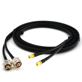 SMA Stecker Hex auf N Stecker Hex 15m Doppel-Koaxialkabel - HF240 (entspricht LMR240)