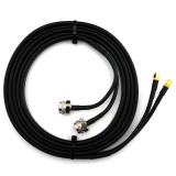 SMA Stecker Hex auf N Stecker Hex 15m Doppel-Koaxialkabel - HF240 (entspricht LMR240)