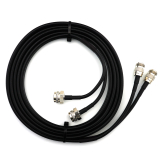 N Stecker Hex auf N Buchse 12m Doppel-Koaxialkabel - HF240 (entspricht LMR240)