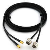 RP-SMA Stecker auf N Stecker Hex 1m Doppel-Koaxialkabel - HF240 (entspricht LMR240)