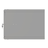 Serverschrank 19" 6U, 450mm, Glastür, grau