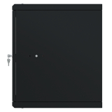 Serverschrank 19" 9U, 450mm, Glastür, schwarz