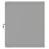 Serverschrank 19" 9U, 450mm, Glastür, grau