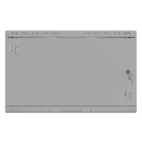 Serverschrank 19" 6U, 350mm, Metalltür, grau