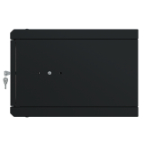 Serverschrank 19" 4U, 350mm, Metalltür, schwarz