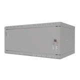 Serverschrank 19" 4U, 350mm, Metalltür, grau