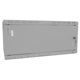 Serverschrank 19" 4U, 350mm, Metalltür, grau