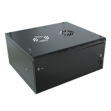 Serverschrank 19" 4U, 450mm, Metalltür, schwarz