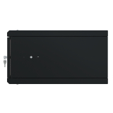 Serverschrank 19" 4U, 450mm, Metalltür, schwarz