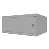 Serverschrank 19" 4U, 450mm, Metalltür, grau