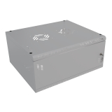 Serverschrank 19" 4U, 450mm, Metalltür, grau