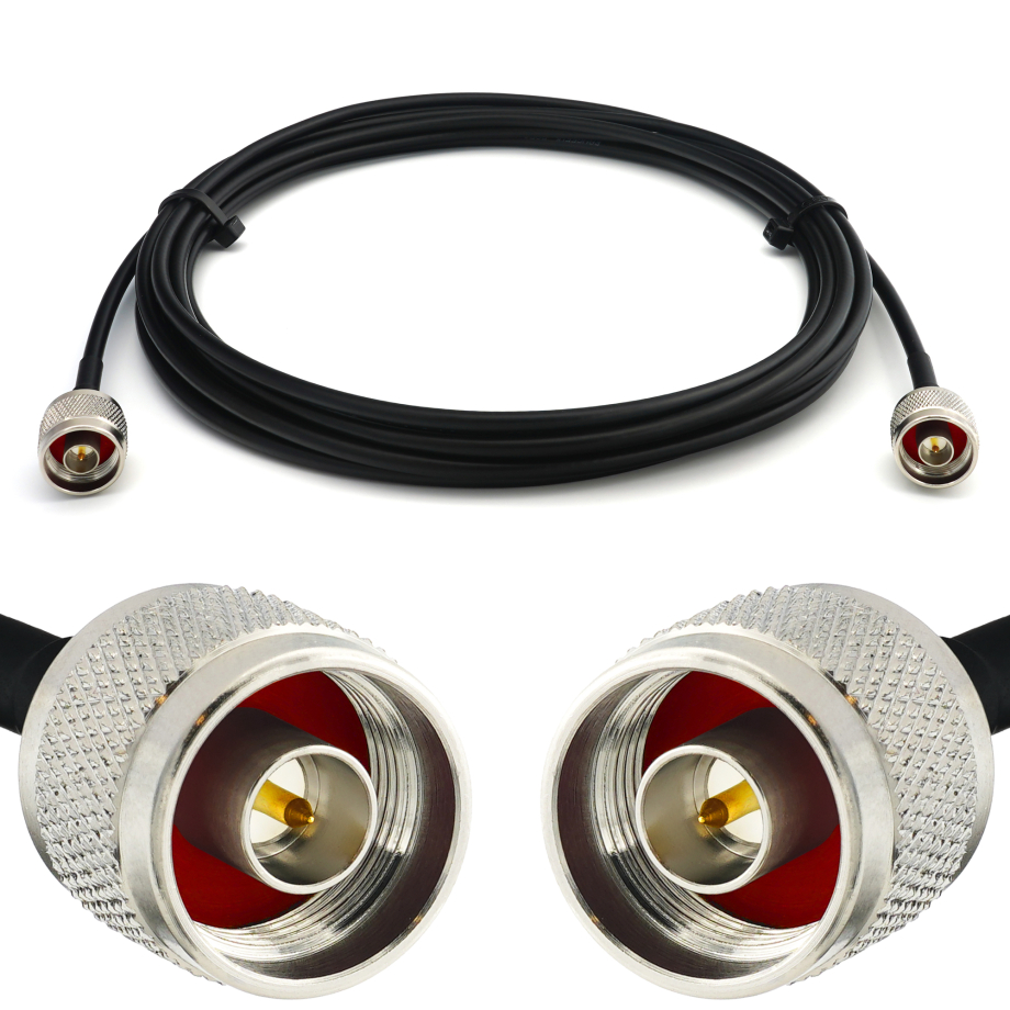 N Stecker auf N Stecker RG58/U 30cm Koaxialkabel