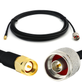 N Stecker auf SMA Stecker RG58/U 15m Koaxialkabel