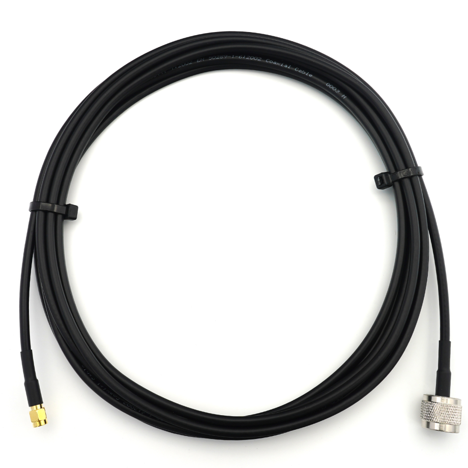 RP-SMA Stecker auf N Stecker RG58/U 2m Koaxialkabel