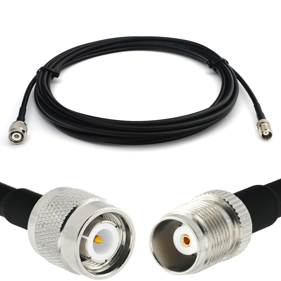 TNC Stecker auf TNC Buchse RG58/U 20m Koaxialkabel