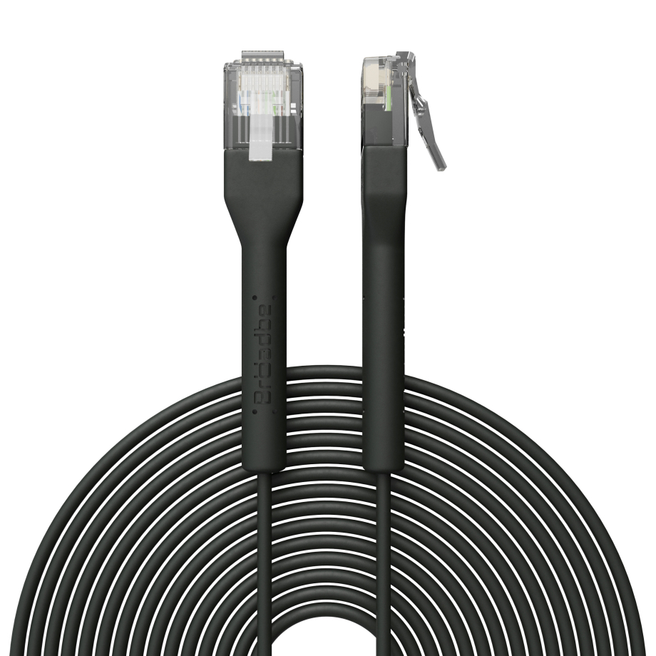 Broadbe schlankes Patchkabel 5G schwarz 12m