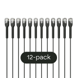 Broadbe schlankes Patchkabel 5G schwarz 0.3m 12er-Pack