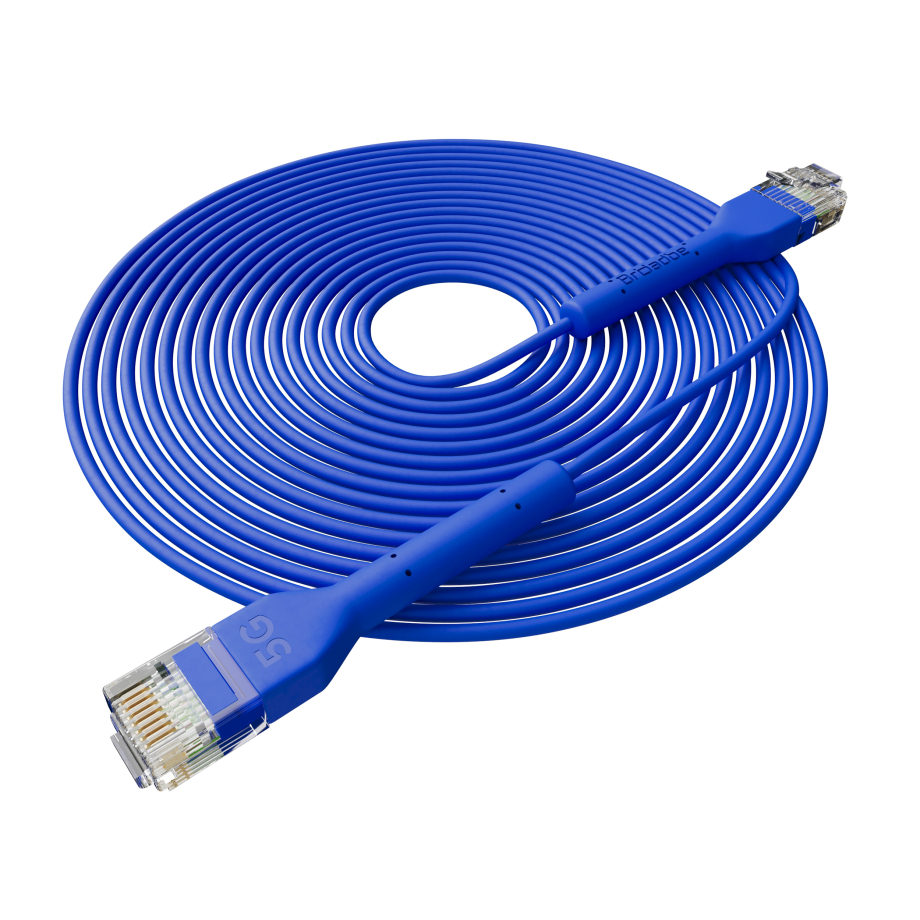 Broadbe schlankes Patchkabel 5G blau 8m