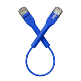 Broadbe schlankes Patchkabel 5G blau 0.1m 12er-Pack