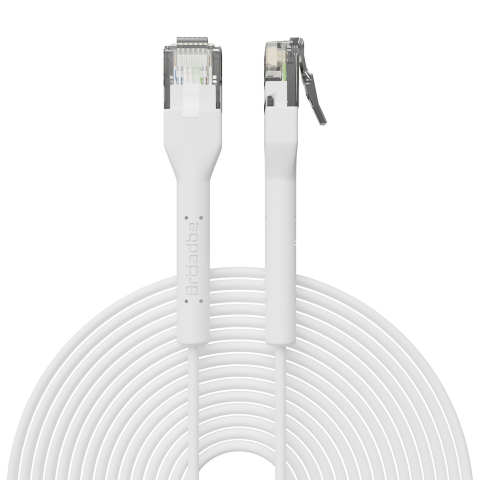 Broadbe schlankes Patchkabel 5G weiß 12m
