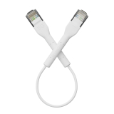 Broadbe schlankes Patchkabel 5G weiß 0.1m 12er-Pack