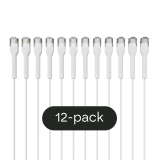 Broadbe schlankes Patchkabel 5G weiß 1m 12er-Pack