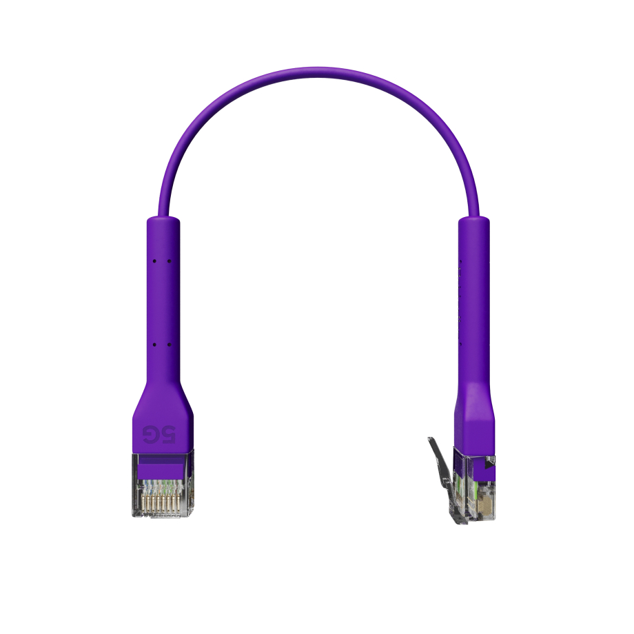 Broadbe schlankes Patchkabel 5G violett 0.1m