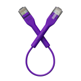 Broadbe schlankes Patchkabel 5G violett 0.1m