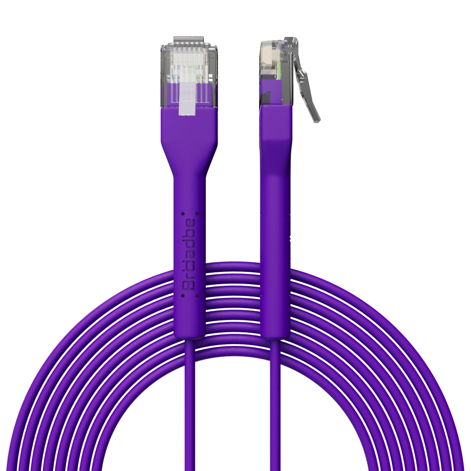 Broadbe schlankes Patchkabel 5G violett 0.3m