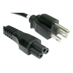 Stromkabel C5 US Stecker schwarz 65cm